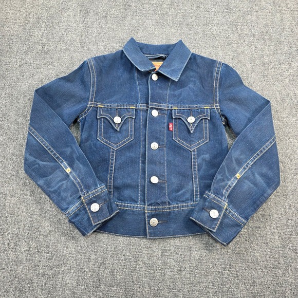 Levi's Type 1 Iconic Denim Jacket Blue Women's Size S Button Front Western - Picture 1 of 7